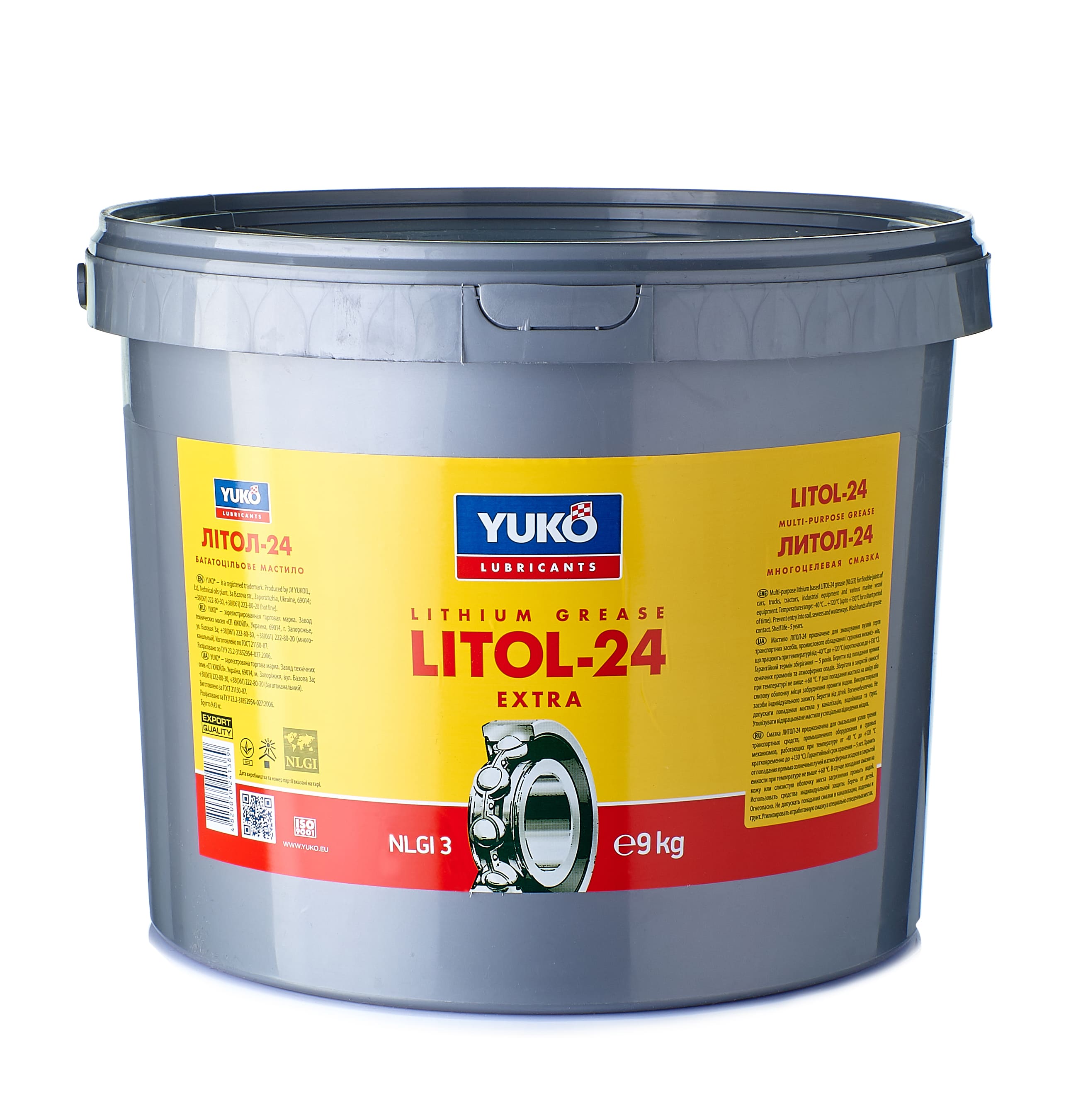 Мастило YUKO Літол-24 9кг відро 10л ПЕ